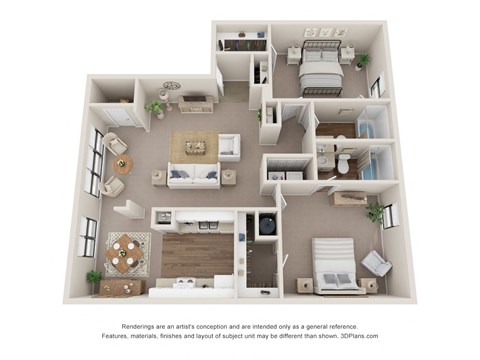 The Crest Floor Plan at Hidden Lake, Union City, GA, 30291